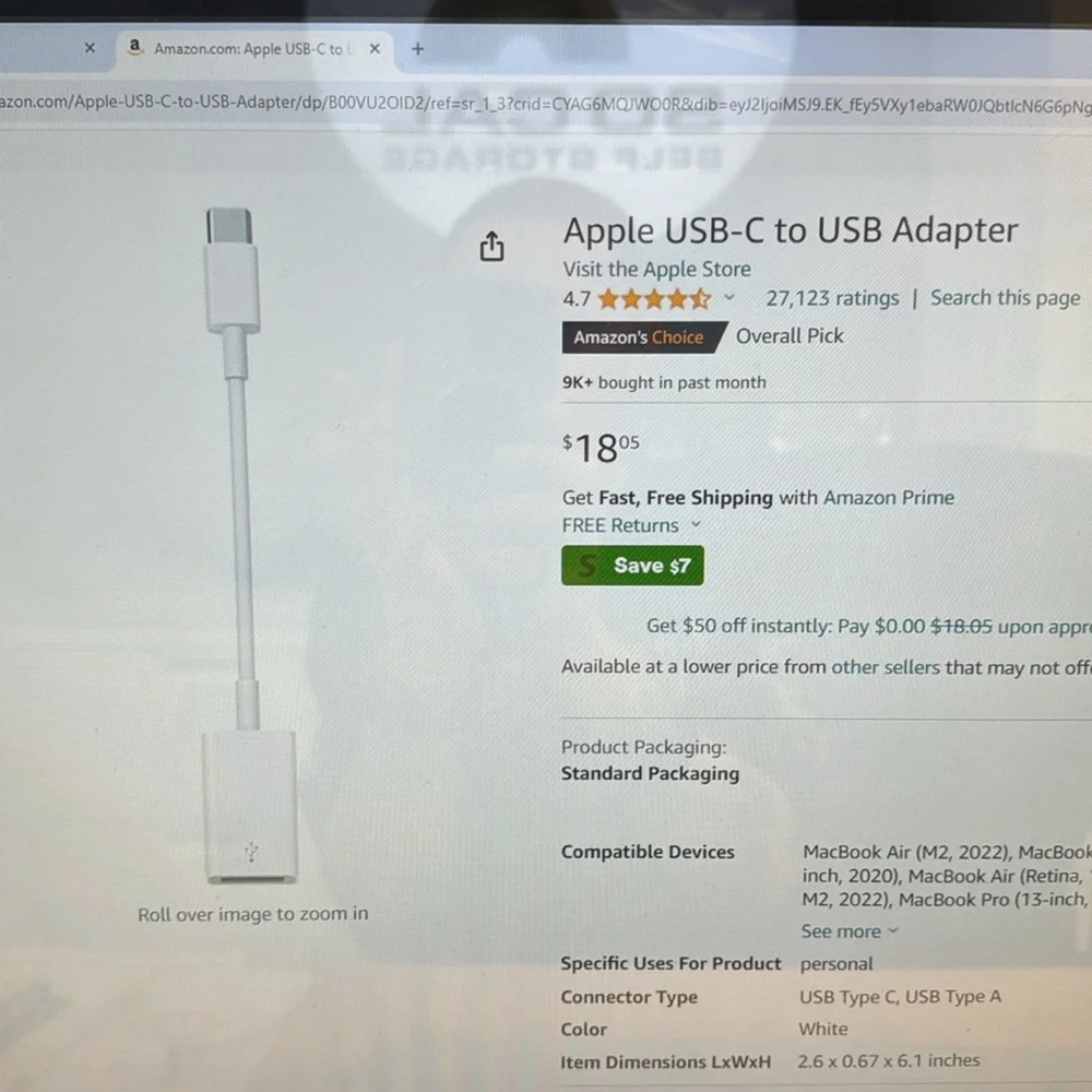 COPY - Apple USB-C to USB adapter